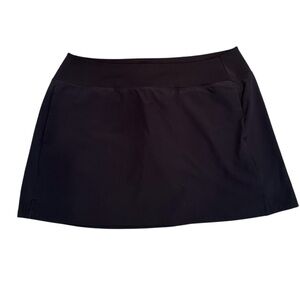 UA Black Skort Athletic Wear Pockets Summer Neutral Pickle Ball Vacay Sz XL